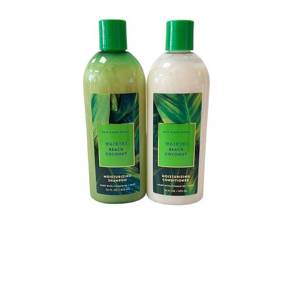 Bath & Body Works Waikiki Beach Coconut Shampoo & Conditioner Set 16 fl oz - Picture 4 of 4